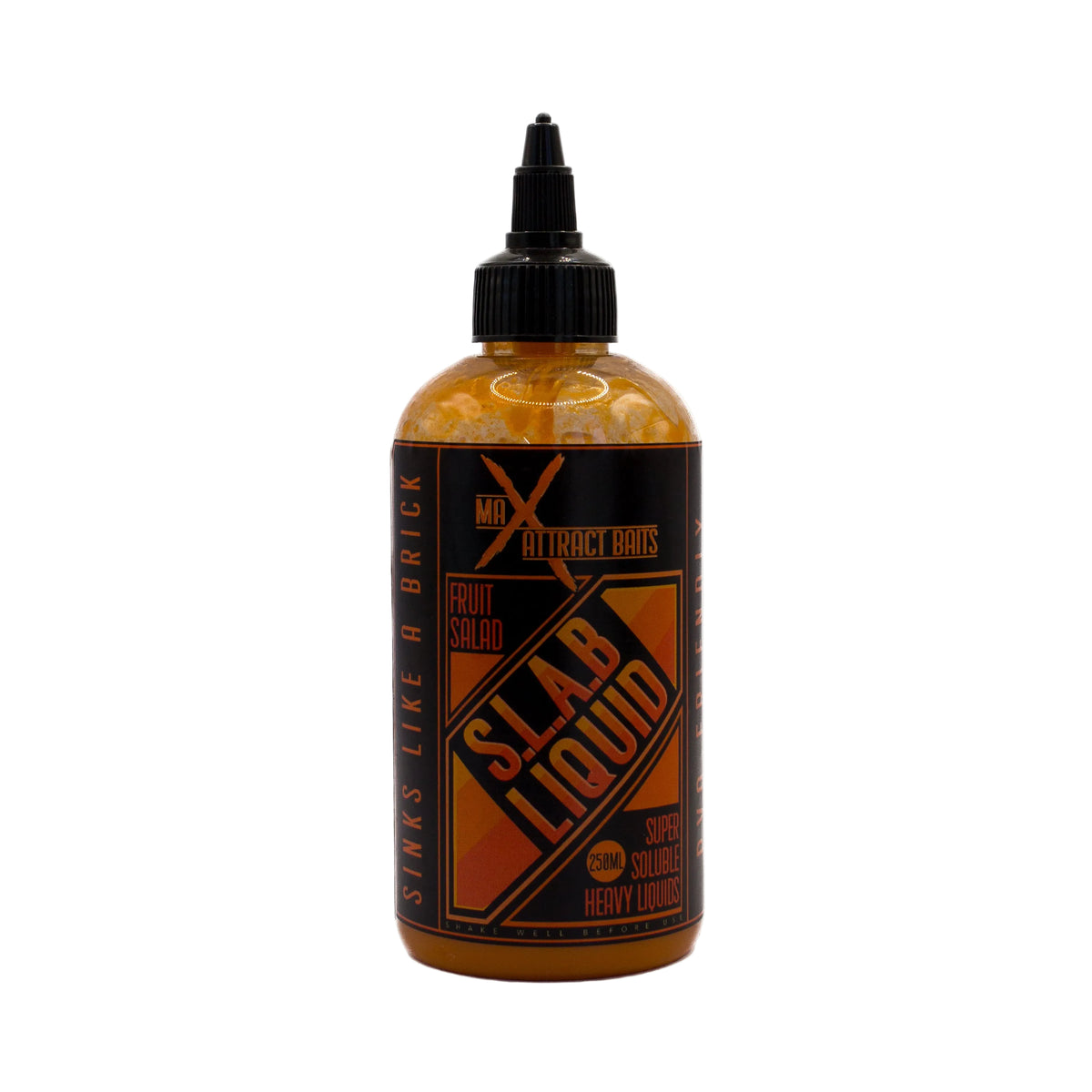 Fruit Salad S.L.A.B Liquid thick carp bait liquid in Max Attract Baits packaging