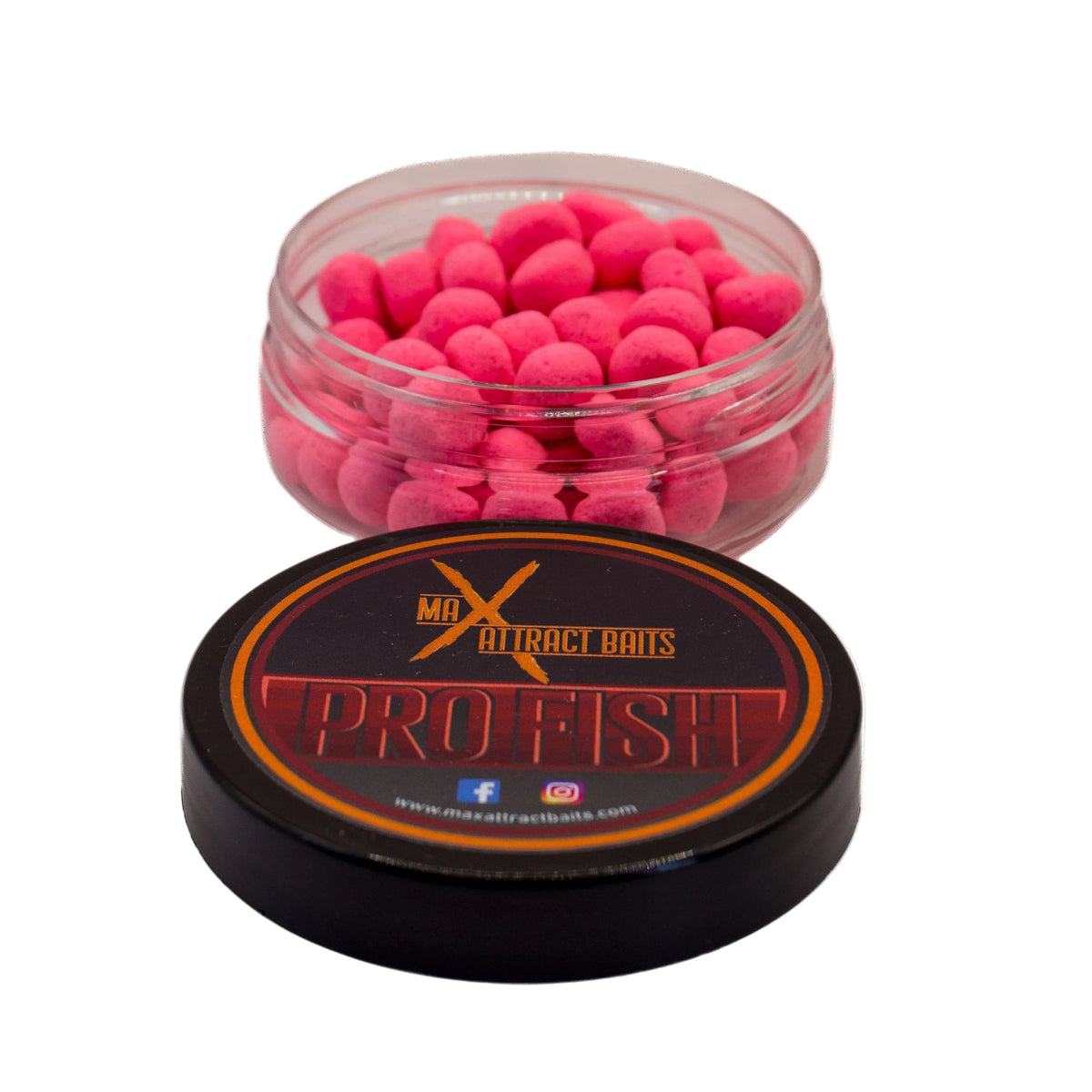 Pro Fish Corn Toppers carp hookbait toppers in Max Attract Baits packaging