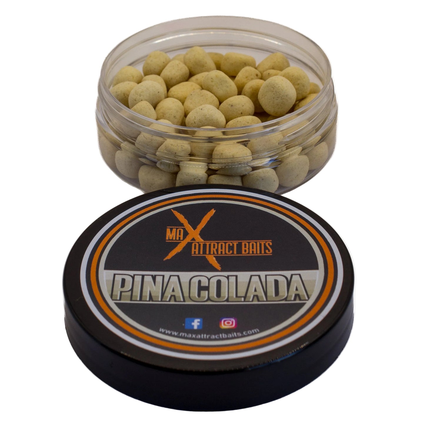 Pinacolada corn toppers - corn shaped hookbaits by max attract baits