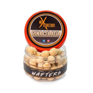 Pot of max attract baits pinacolada wafters set in white back ground