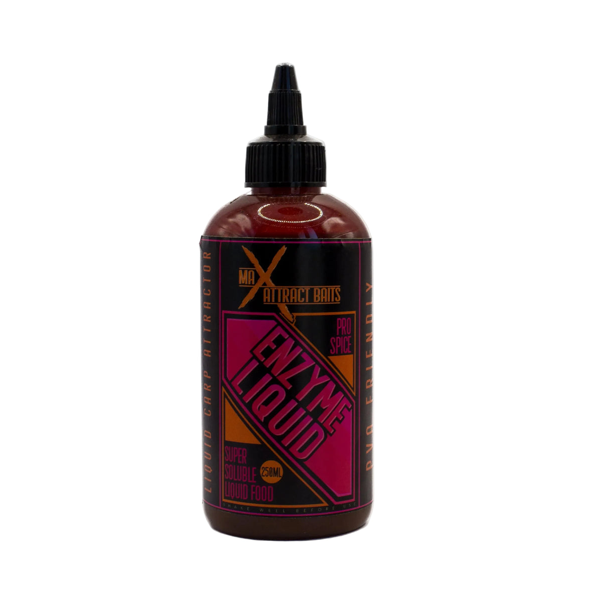 Pro Spice Enzyme Liquid enzyme carp bait liquid in Max Attract Baits packaging